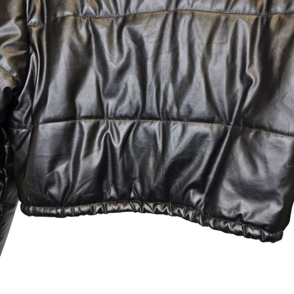SHEIN Women's L Black Zip Puffer Crop Jacket - Picture 8 of 16